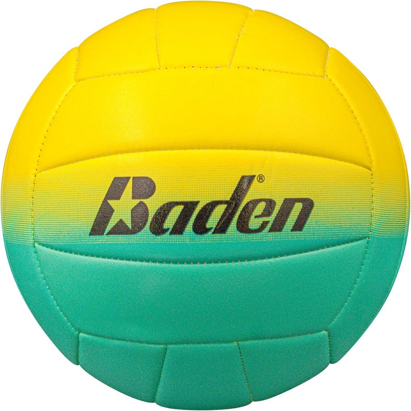 Baden | Fun Design | Official Size & Weight Indoor & Outdoor Volleyball | Bright & Beachy! Soft Touch Synthetic Leather, Durable Stitching |All Ages & Skill Levels - Image 1